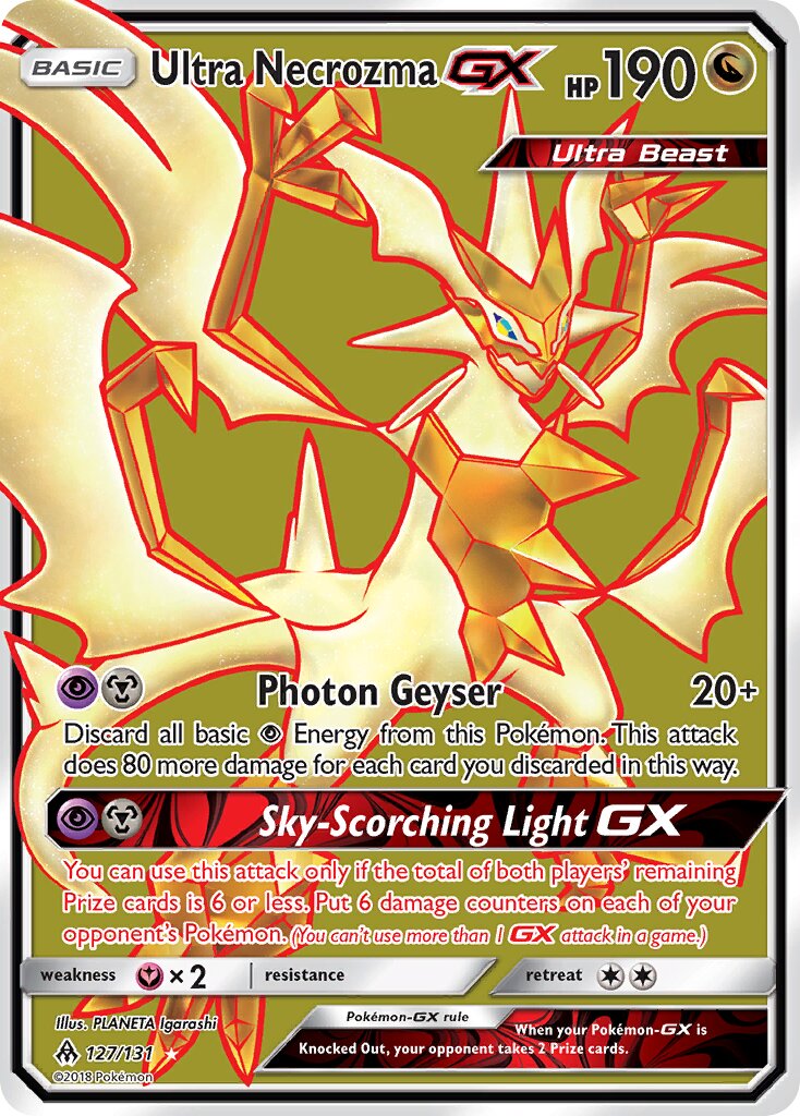 Ultra Necrozma-GX 127/140 — Forbidden Light (English Pokémon TCG card)