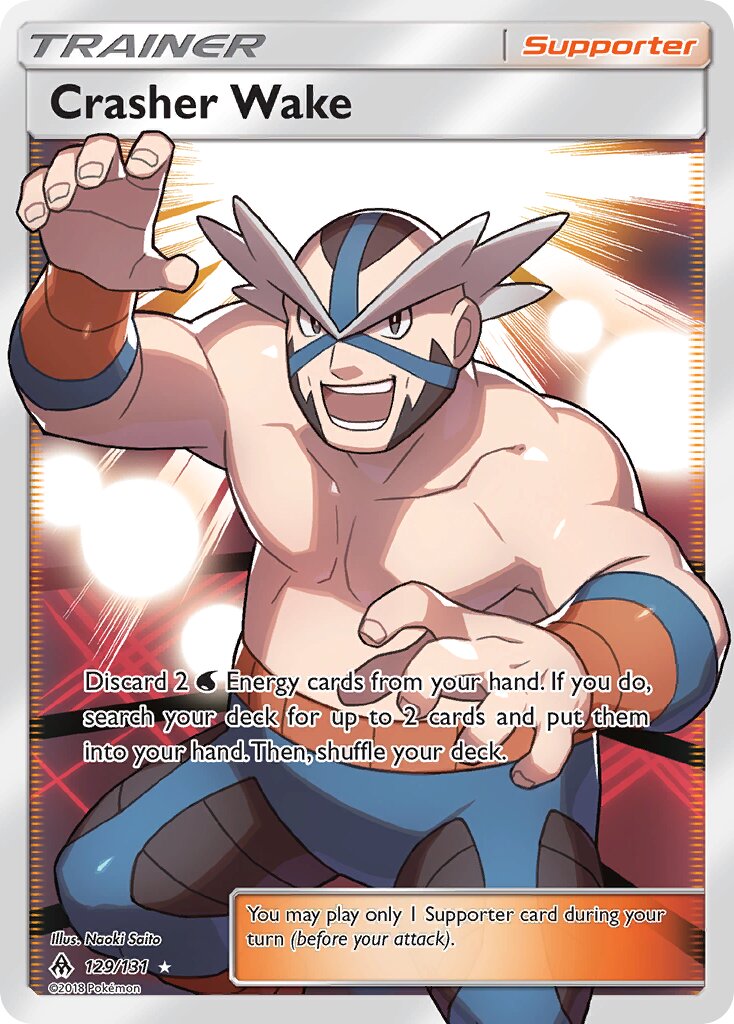 Crasher Wake 129/140 — Forbidden Light (English Pokémon TCG card)