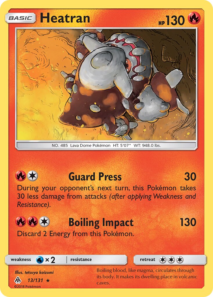 Heatran 013/140 — Forbidden Light (English Pokémon TCG card)