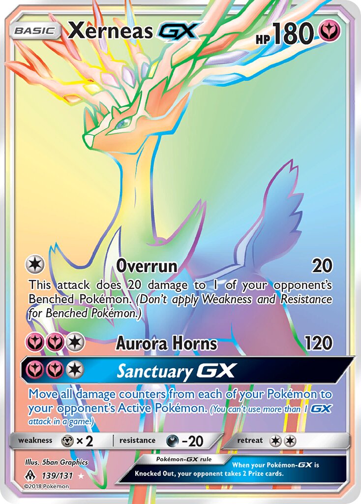 Xerneas-GX 139/140 — Forbidden Light (English Pokémon TCG card)