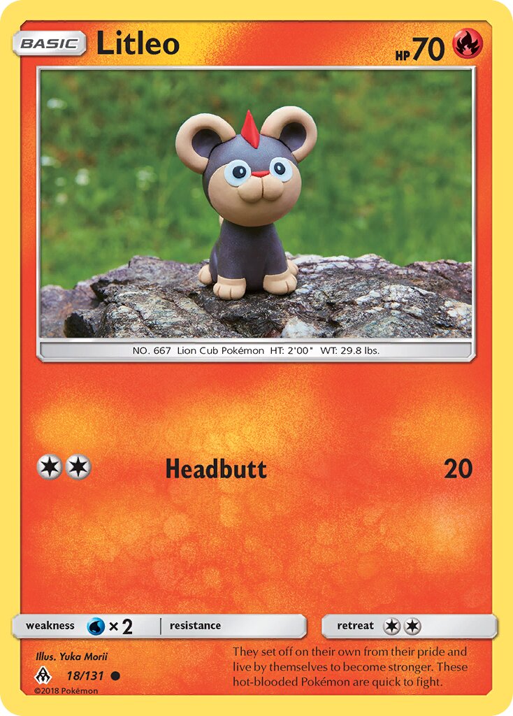 Litleo 018/140 — Forbidden Light (English Pokémon TCG card)