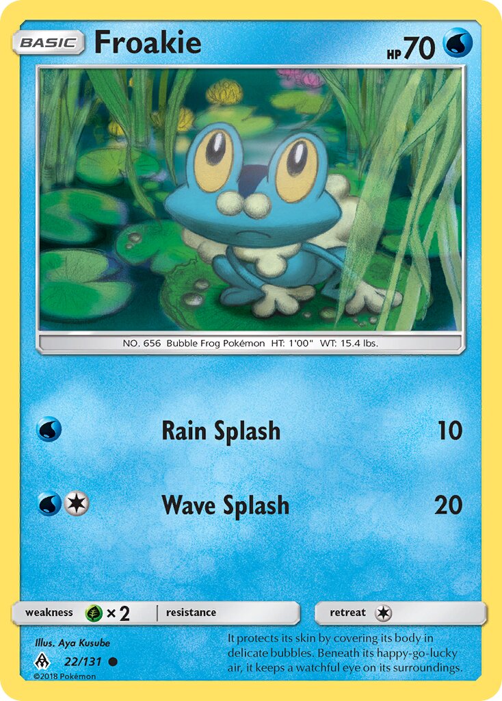 Froakie 022/140 — Forbidden Light (English Pokémon TCG card)