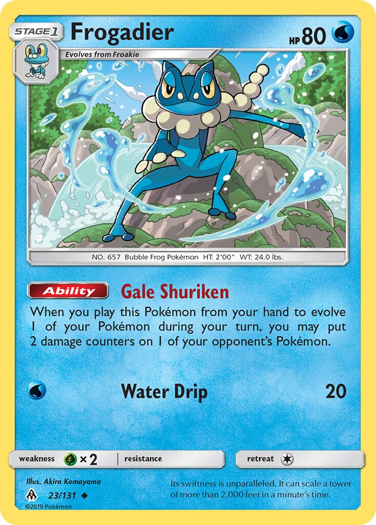 Frogadier 023/140 — Forbidden Light (English Pokémon TCG card)