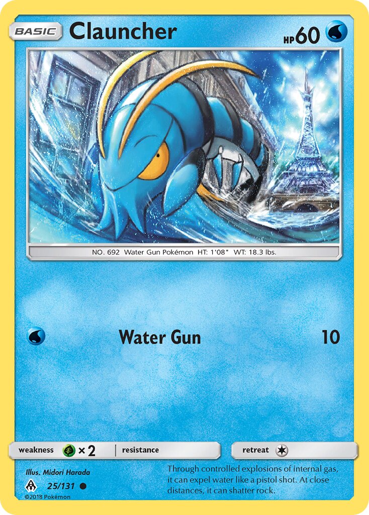 Clauncher 025/140 — Forbidden Light (English Pokémon TCG card)