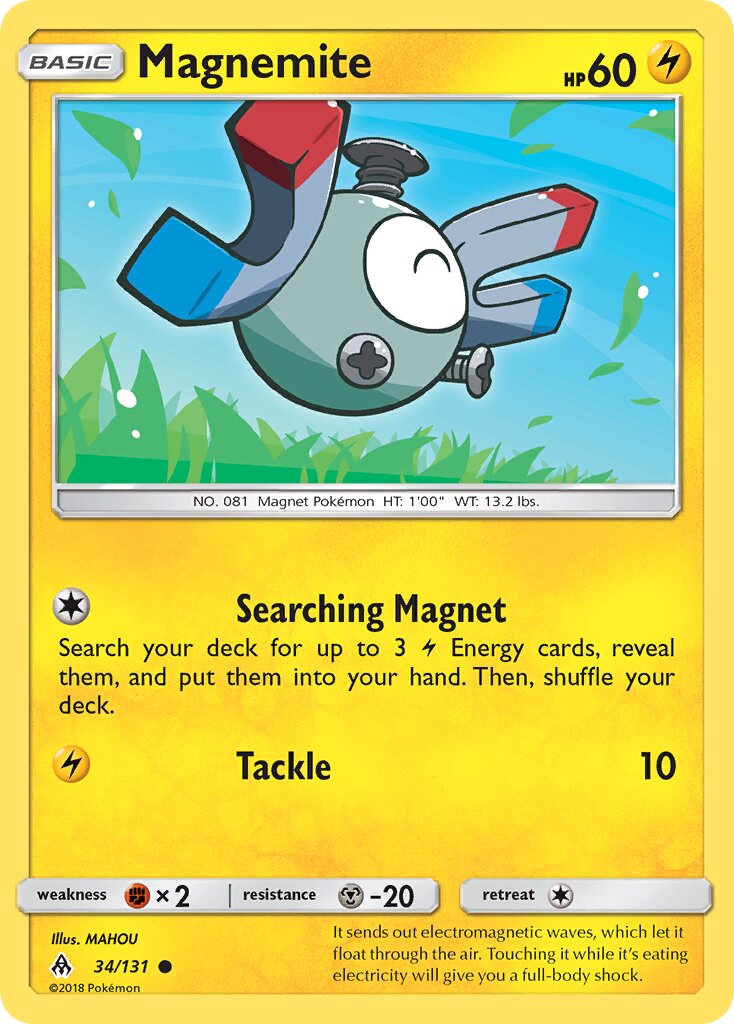 Magnemite 034/140 — Forbidden Light (English Pokémon TCG card)