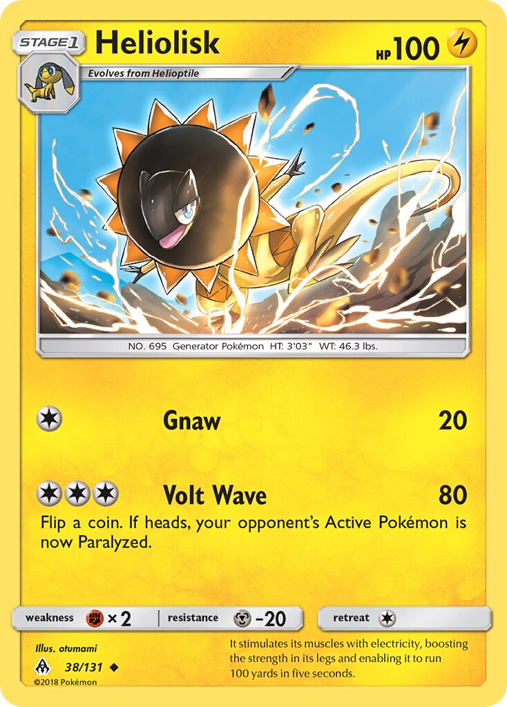 Heliolisk 038/140 — Forbidden Light (English Pokémon TCG card)