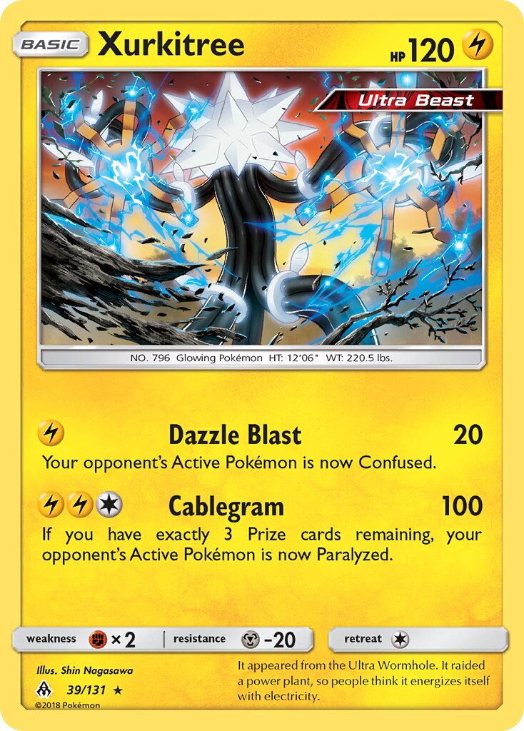 Xurkitree 039/140 — Forbidden Light (English Pokémon TCG card)