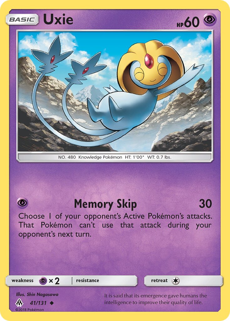 Uxie 041/140 — Forbidden Light (English Pokémon TCG card)