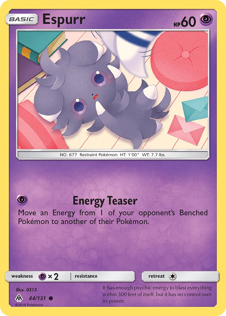 Espurr 044/140 — Forbidden Light (English Pokémon TCG card)