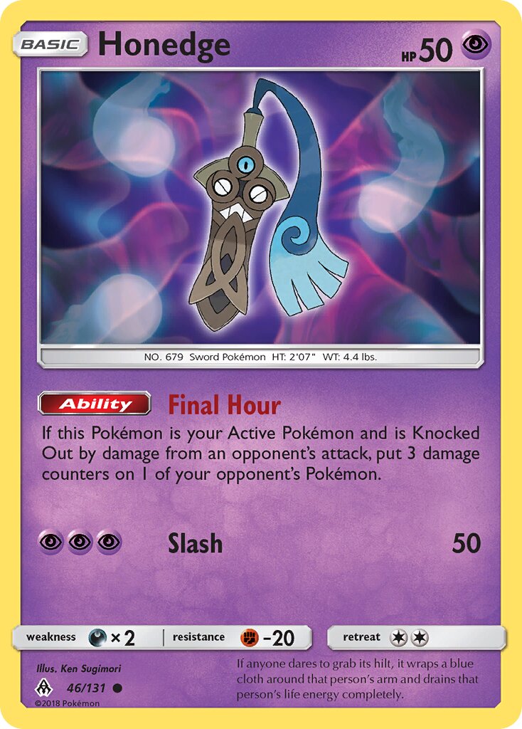 Honedge 046/140 — Forbidden Light (English Pokémon TCG card)