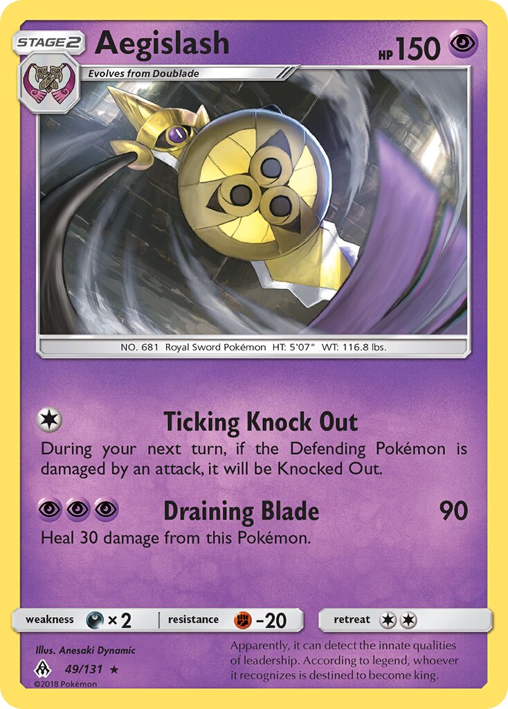 Aegislash 049/140 — Forbidden Light (English Pokémon TCG card)