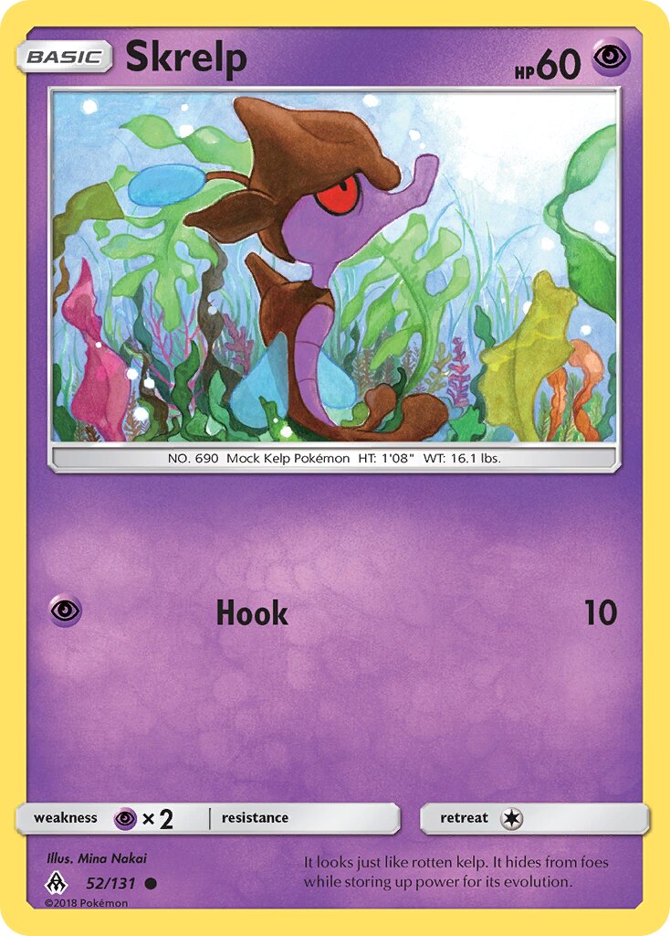 Skrelp 052/140 — Forbidden Light (English Pokémon TCG card)
