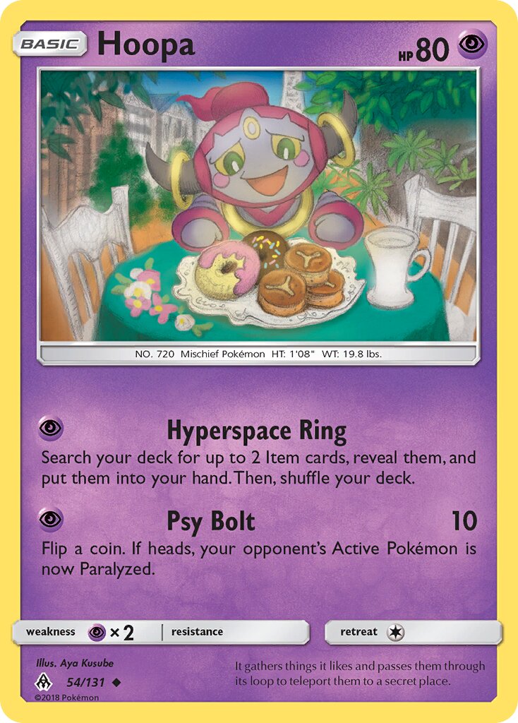Hoopa 054/140 — Forbidden Light (English Pokémon TCG card)