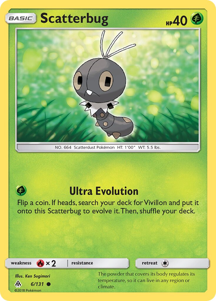 Scatterbug 006/140 — Forbidden Light (English Pokémon TCG card)