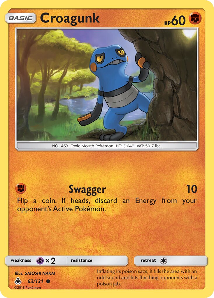 Croagunk 063/140 — Forbidden Light (English Pokémon TCG card)