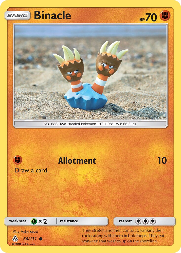 Binacle 066/140 — Forbidden Light (English Pokémon TCG card)