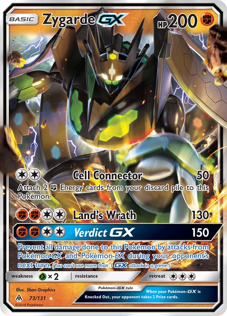 Zygarde-GX 073/140 — Forbidden Light (English Pokémon TCG card)