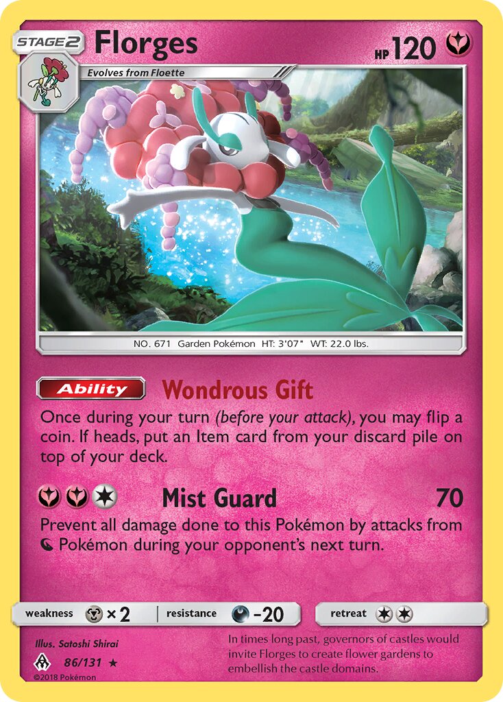 Florges 086/140 — Forbidden Light (English Pokémon TCG card)