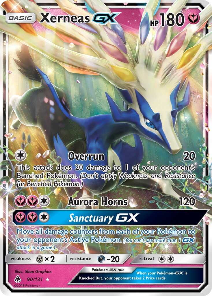 Xerneas-GX 090/140 — Forbidden Light (English Pokémon TCG card)