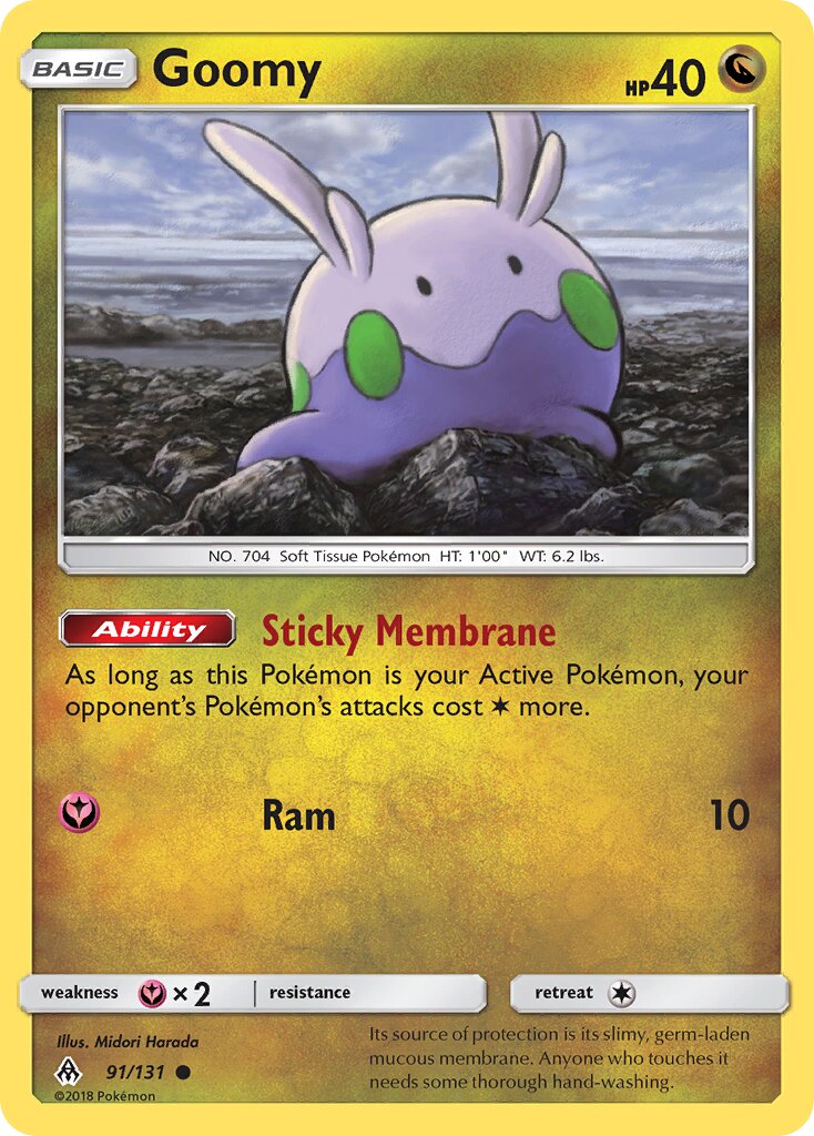 Goomy 091/140 — Forbidden Light (English Pokémon TCG card)