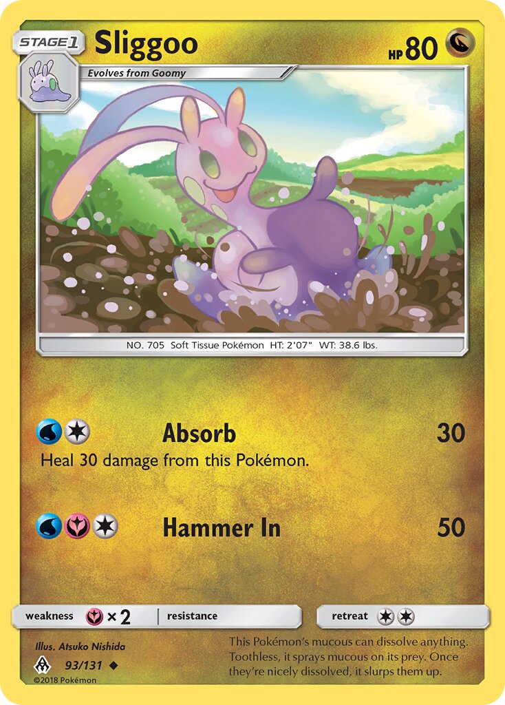 Sliggoo 093/140 — Forbidden Light (English Pokémon TCG card)