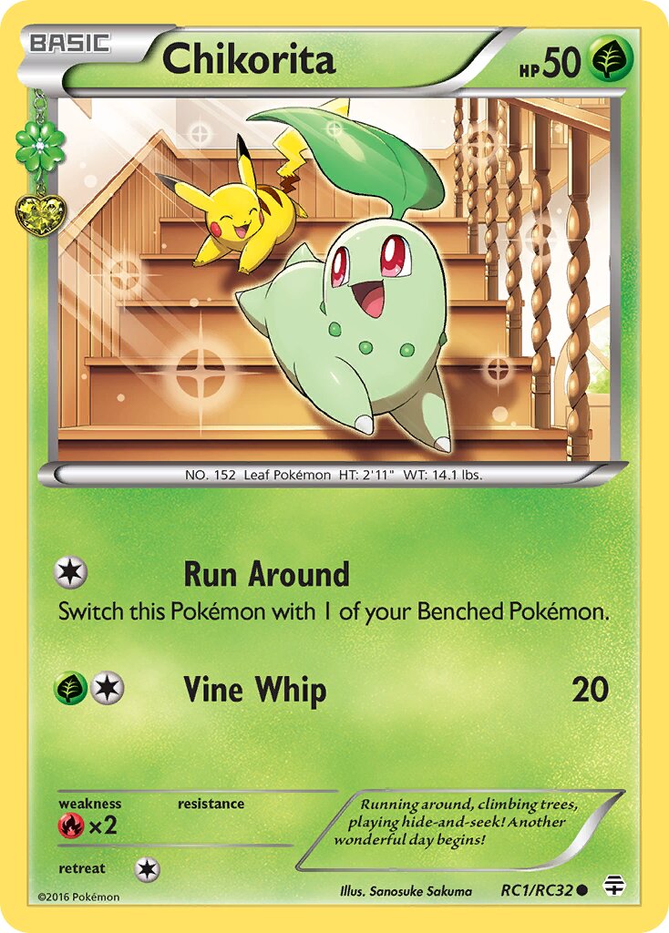 Chikorita RC1/RC32 — Generations (English Pokémon TCG card)