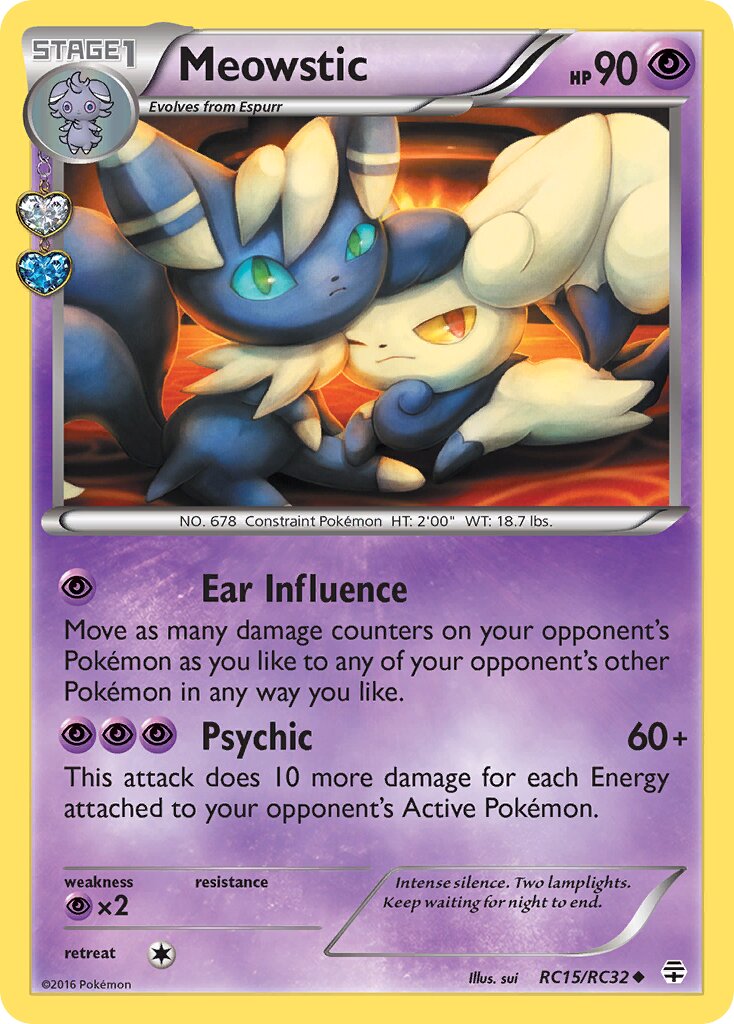 Meowstic RC15/RC32 — Generations (English Pokémon TCG card)