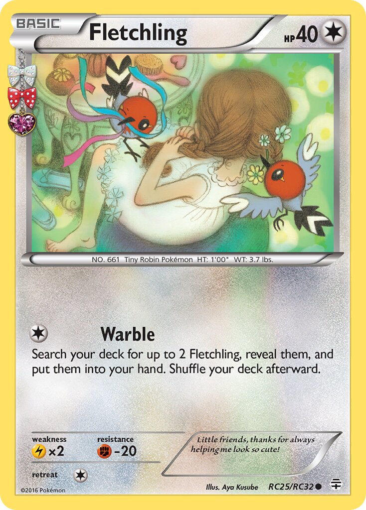 Fletchling RC25/RC32 — Generations (English Pokémon TCG card)