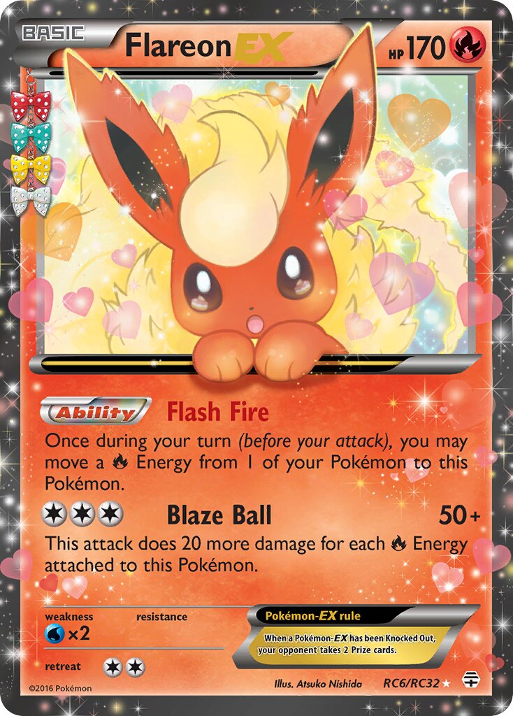 Flareon-EX RC6/RC32 — Generations (English Pokémon TCG card)