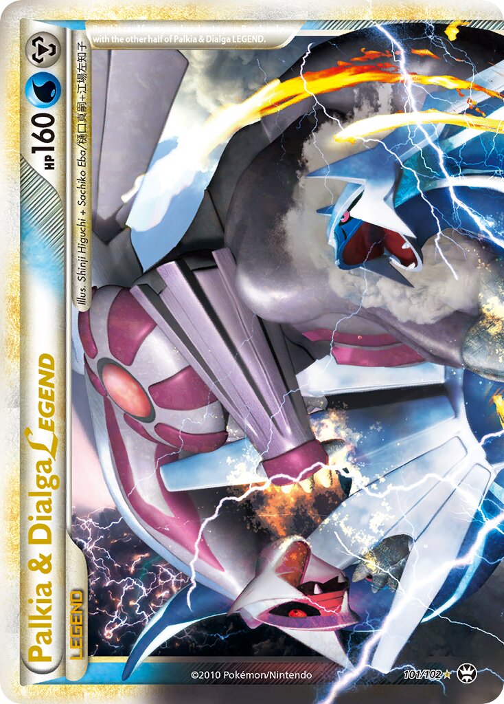 Palkia & Dialga LEGEND 101/103 — Triumphant (English Pokémon TCG card)