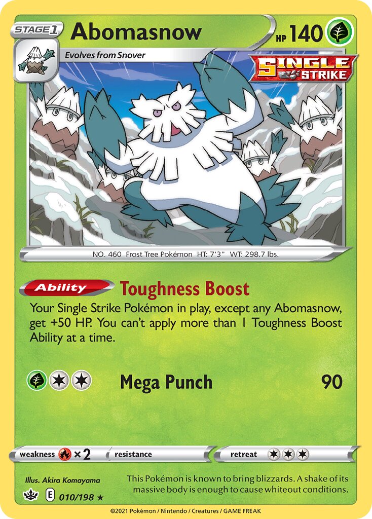 Abomasnow 010 — Holiday Calendar 2022 (English Pokémon TCG card)