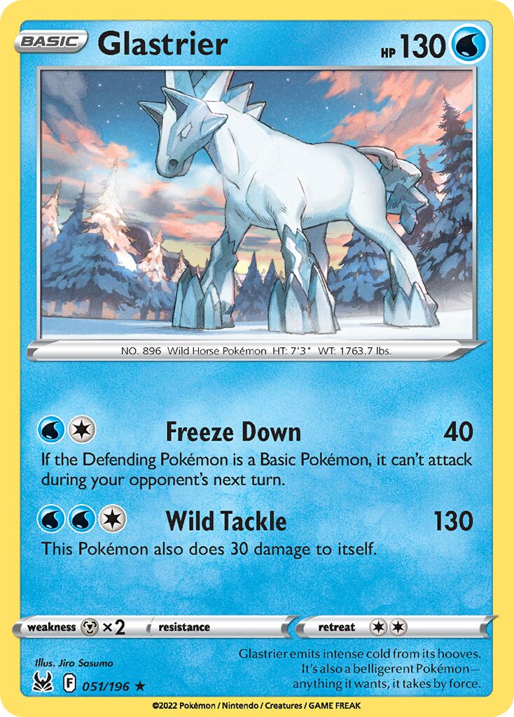 Glastrier 051 — Holiday Calendar 2023 (English Pokémon TCG card)