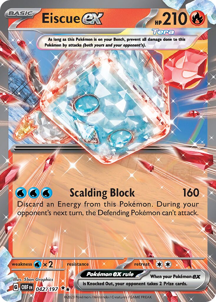 Eiscue ex 042 — Holiday Calendar 2024 (English Pokémon TCG card)
