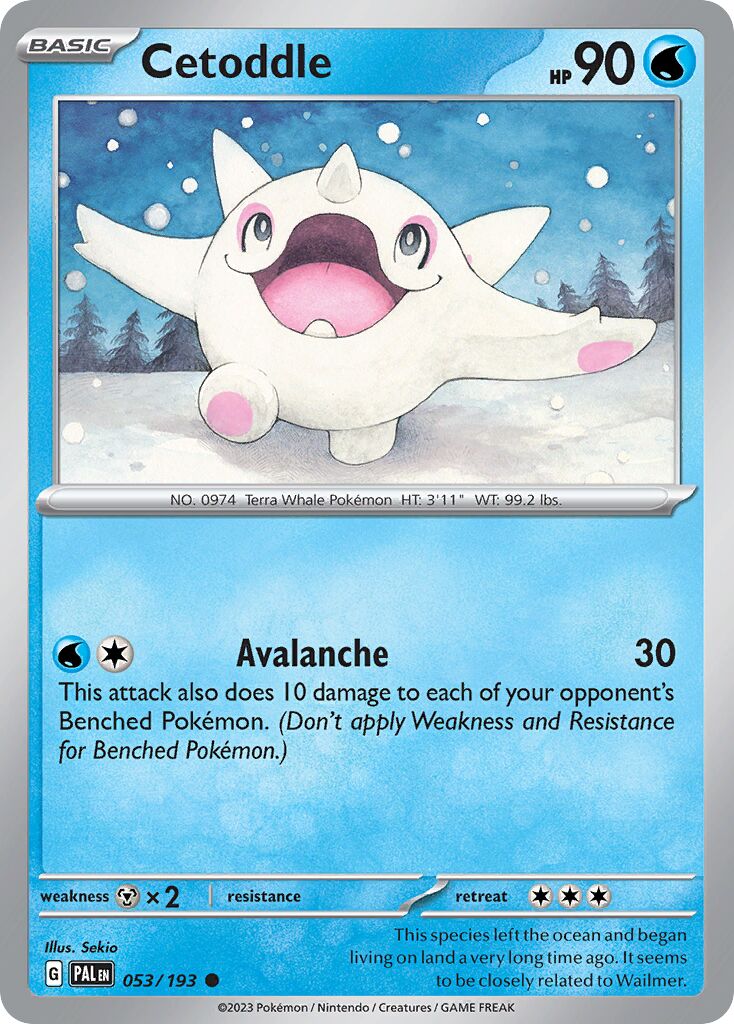 Cetoddle 053 — Holiday Calendar 2024 (English Pokémon TCG card)