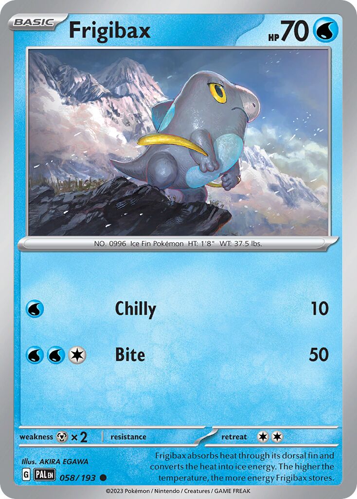 Frigibax 058 — Holiday Calendar 2024 (English Pokémon TCG card)