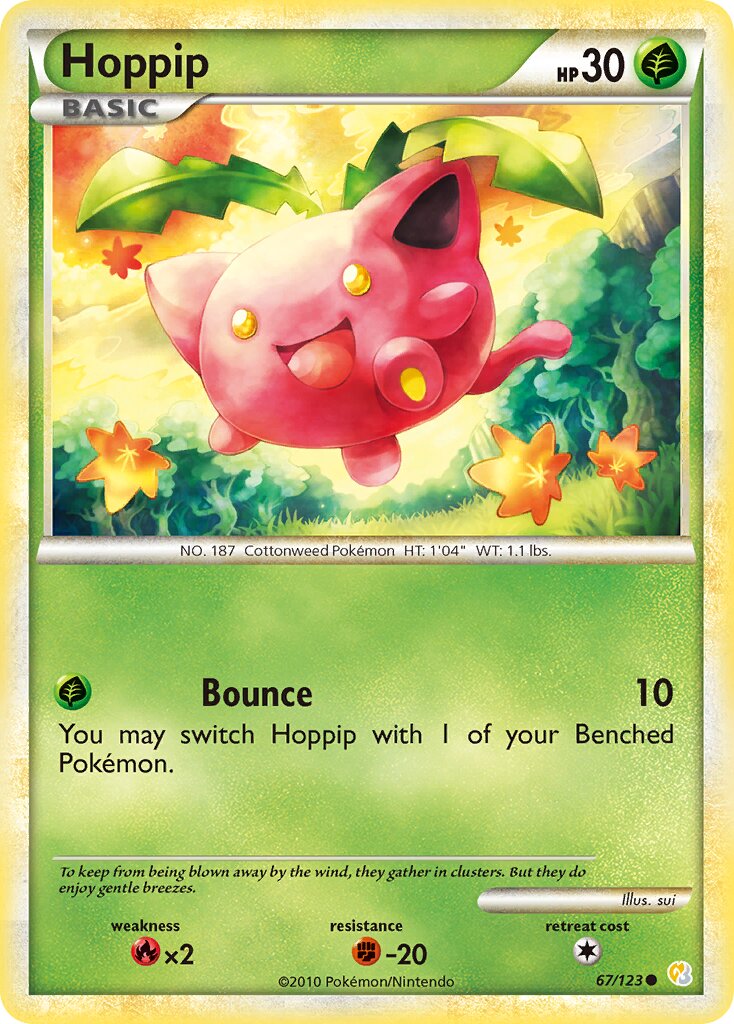 Hoppip 067 — HeartGold & SoulSilver (English Pokémon TCG card)