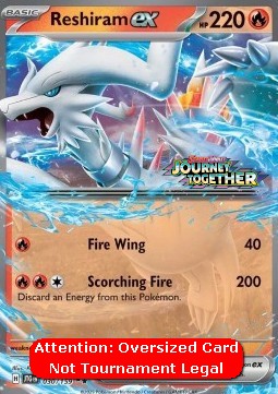 Reshiram ex 030 — Journey Together: Additionals Singles (English Pokémon TCG card)