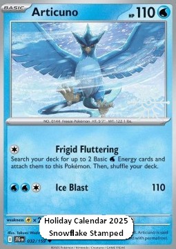 Articuno 032 — Journey Together: Additionals Singles (English Pokémon TCG card)