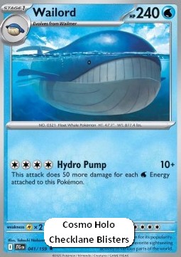 Wailord 041 — Journey Together: Additionals Singles (English Pokémon TCG card)