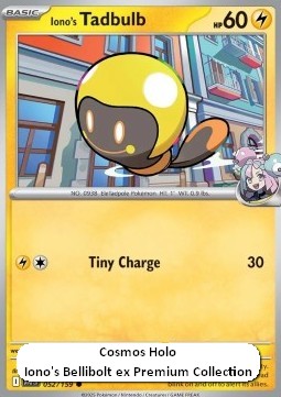Iono's Tadbulb 052 — Journey Together: Additionals Singles (English Pokémon TCG card)