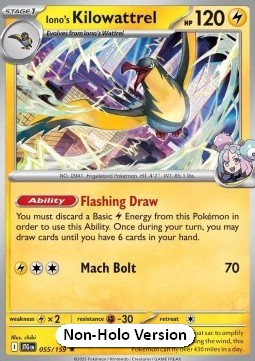 Iono's Kilowattrel 055 — Journey Together: Additionals Singles (English Pokémon TCG card)
