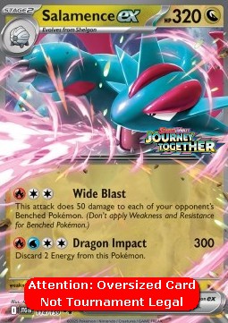 Salamence ex 114 — Journey Together: Additionals Singles (English Pokémon TCG card)