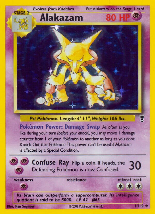 Alakazam 001/110 — Legendary Collection (English Pokémon TCG card)