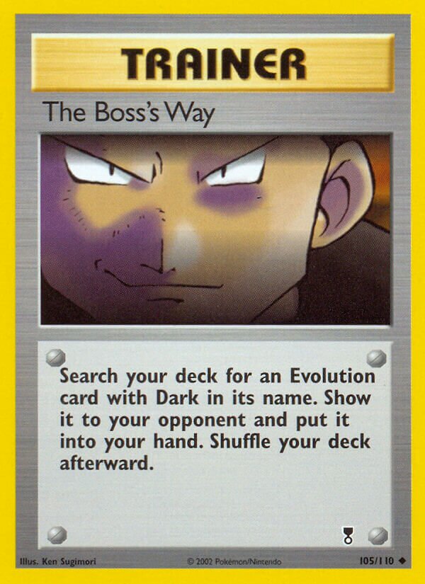 The Boss's Way 105/110 — Legendary Collection (English Pokémon TCG card)