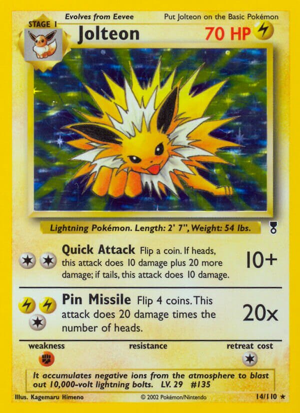 Jolteon 014/110 — Legendary Collection (English Pokémon TCG card)