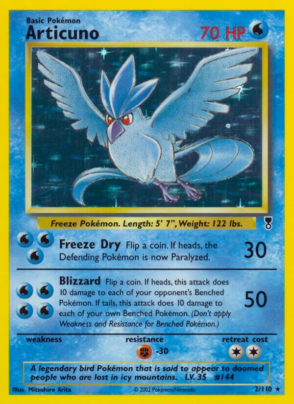 Articuno 002/110 — Legendary Collection (English Pokémon TCG card)