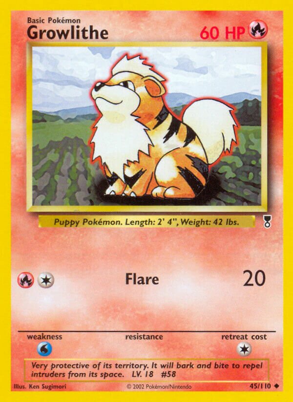 Growlithe 045/110 — Legendary Collection (English Pokémon TCG card)