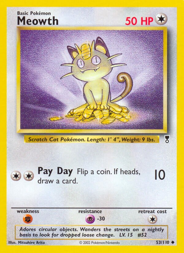 Meowth 053/110 — Legendary Collection (English Pokémon TCG card)