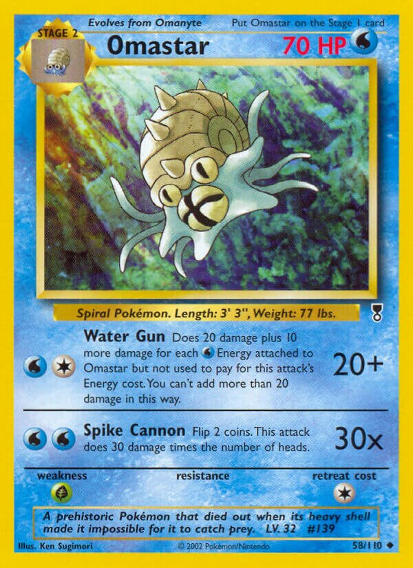 Omastar 058/110 — Legendary Collection (English Pokémon TCG card)