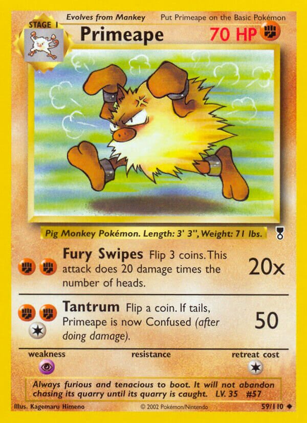Primeape 059/110 — Legendary Collection (English Pokémon TCG card)